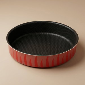 Red Flame Round Oven Tray, 30 cm - Red product image