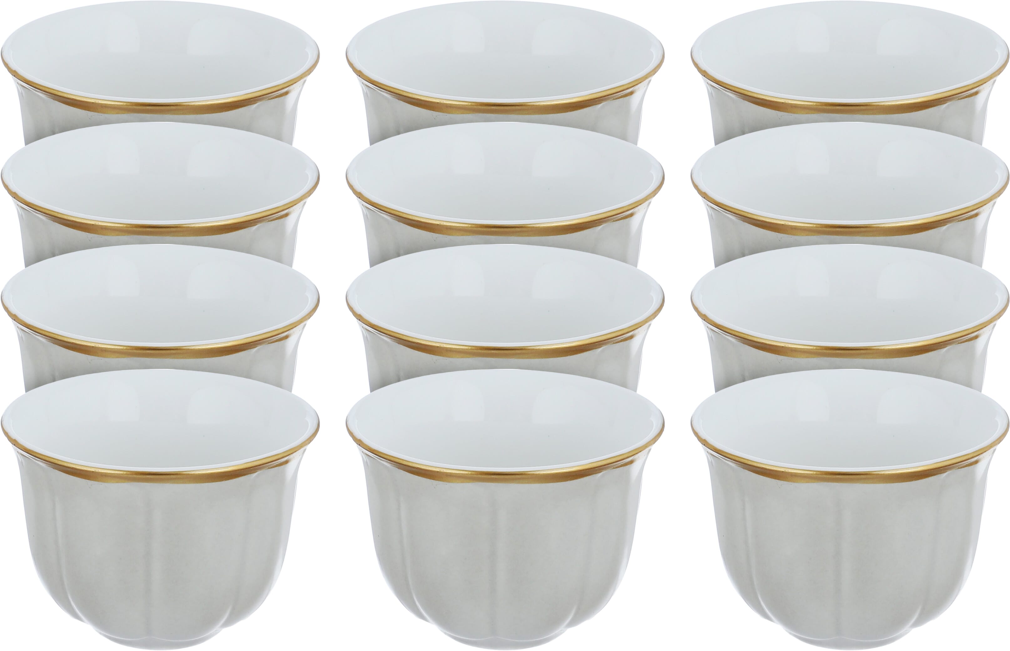 طقم فناجين قهوة عربي بورسلان السيف غاليري، 80 مل، 12 قطعة - رمادي product image