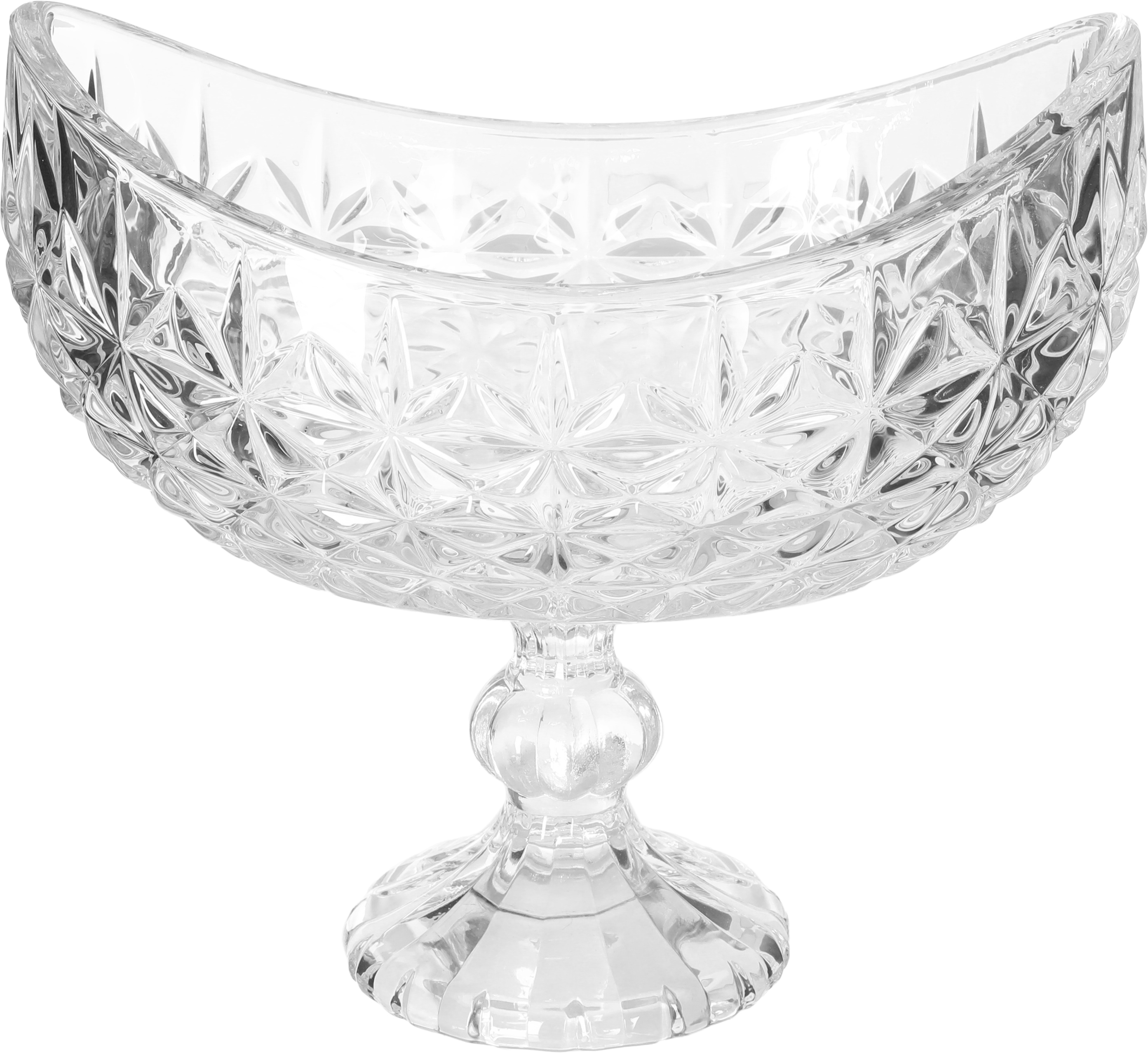 Glass plate with Saif Plus base, 26 x 16 x 23.5 cm, oval - transparent product image 1