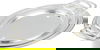 Alsaif Gallery Steel Tofry Set, 3 Pieces - Silver product image 1