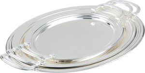 Alsaif Gallery Steel Tofry Set, 3 Pieces - Silver product image