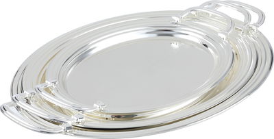 Alsaif Gallery Steel Tofry Set, 3 Pieces - Silver product image 1