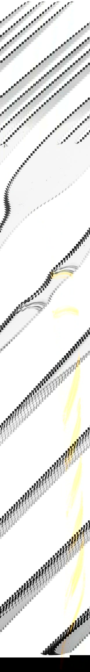 طقم أدوات ملاعق طعام ستانلس استيل السيف غاليري، 24 قطع - فضي ذهبي product image 3