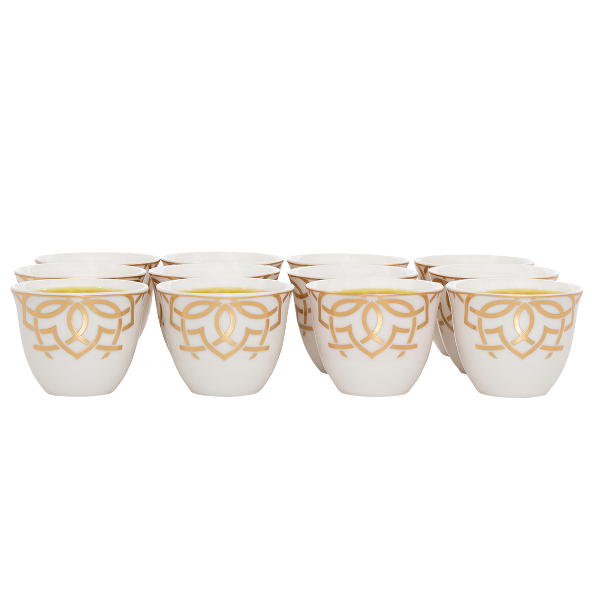 Al Saif Gallery coffee cup set, porcelain, 12 pieces - white product image