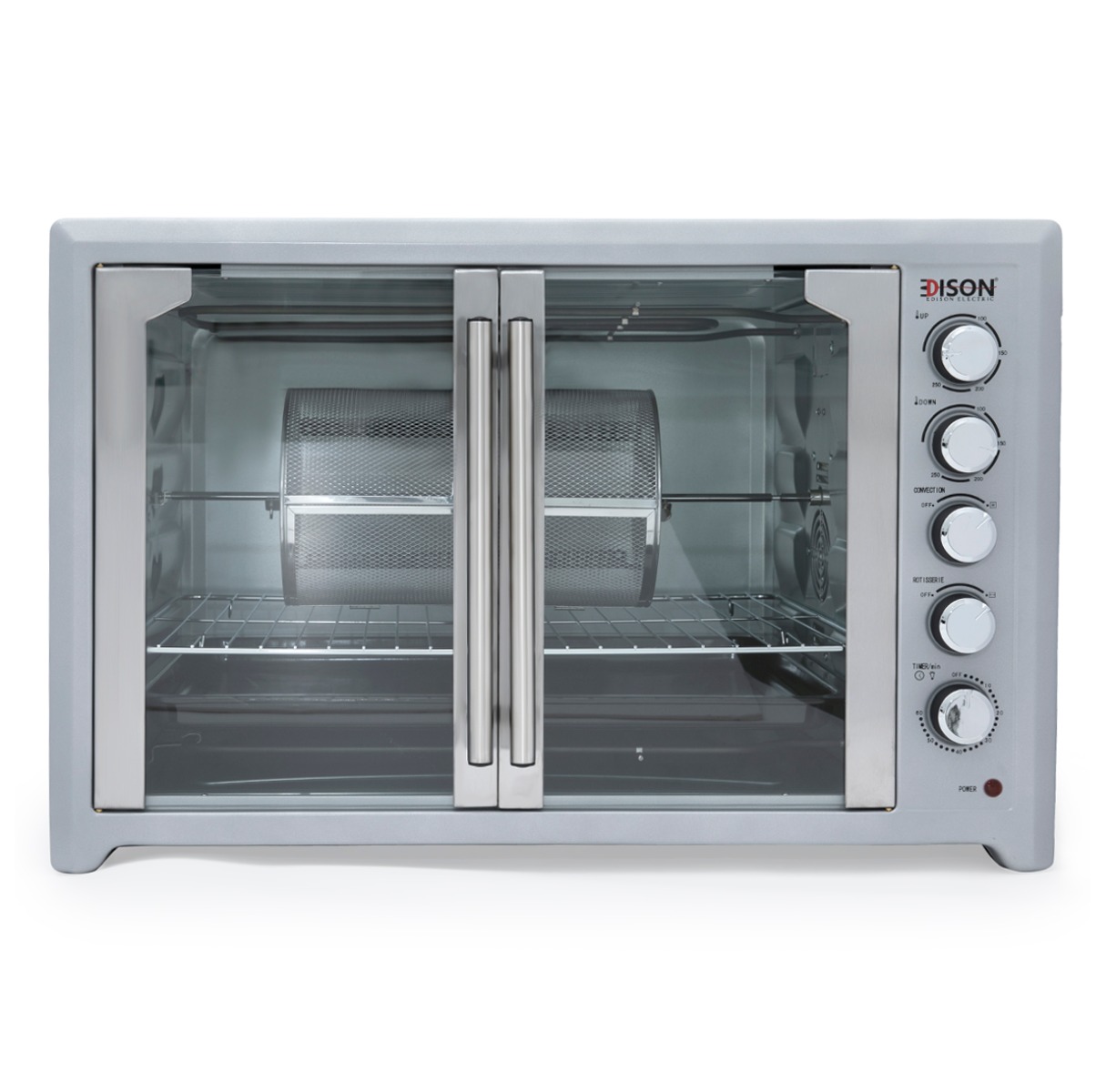 Edison Ty1005Bcl Hammer Electric Oven With Grill, 2800W, 100L, 2 Doors - Silver product image