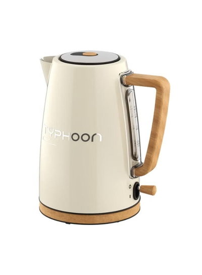 غلاية كهربائية تايفون، 2200 واط، 1.7 لتر، يد خشبي، TY-01-003 OW - اوف وايت product image 3