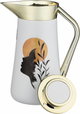 Al-Saif Gallery Al-Huda Stainless Steel Thermos, 0.7 Liter, Gold Handle, Self-Service, Push-Button - White product image 5
