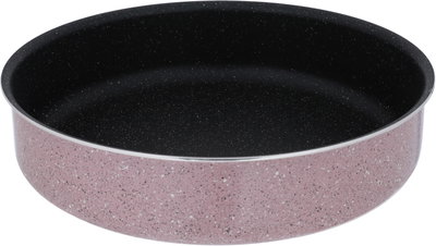Al Saif Gallery granite oven tray, 28 cm, round - pink product image 2
