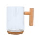 مج زجاج السيف غاليري، 350 مل، بيد خشب - شفاف product image 1