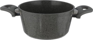 طقم قدور جرانيت مستر كوك، 5 قطع، غطاء ستانلس ستيل - رمادي غامق product image 5