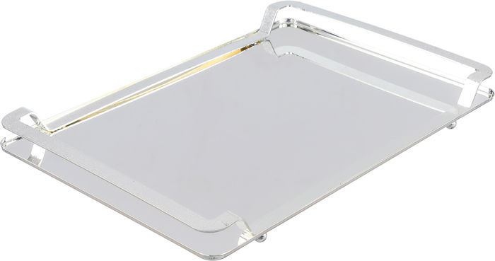 Al Saif Gallery Stainless Steel Serving Tray, 40 x 28 x 2.5 cm, Rectangular - Silver product image 2
