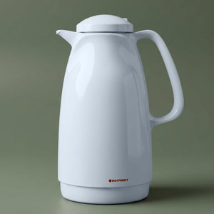 Rotpont glass thermos, 500 ml, plastic outer shell - white product image