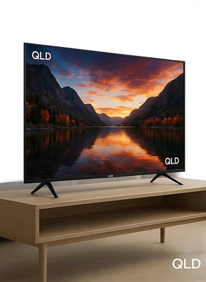 تلفزيون سمارت بدون اطار كيو ال دي، 50 بوصة، 4K UHD، شاشة LED، نظام ويب او اس، 2 ريموت كنترول، QLDT-50S4KW1 - اسود product image