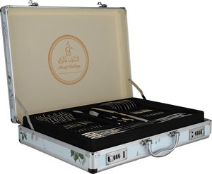 طقم ادوات مائدة ستانلس ستيل السيف غاليري, 72 قطعة - فضي ذهبي product image