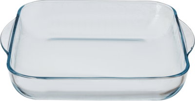 طقم صواني فرن بوركم زجاج باشاباتشى، قطعتين، مربعة - شفاف product image 4