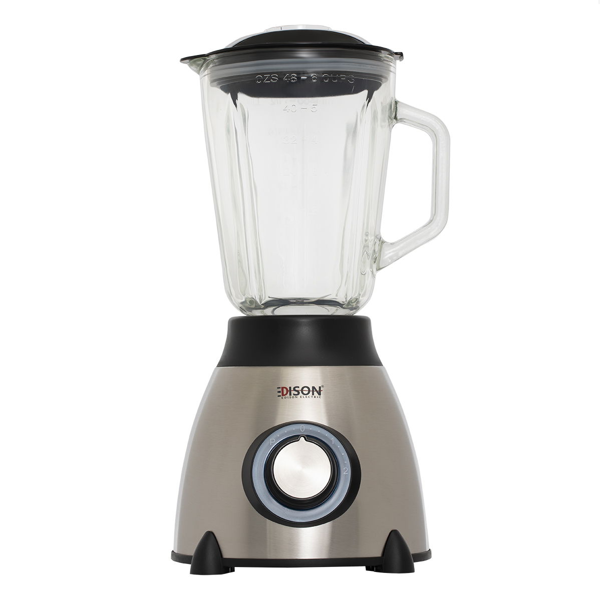 خلاط كهربائي إديسون تيربو، 1.5 لتر، 550 واط - فضي اسود product image 4