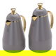 Al Saif Gallery Ruwaida thermos set, 1 liter, thermal glass inner container, steel outer shell - dark gray product image 2