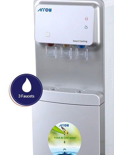 Arrow RO-19WDP Water Dispenser, Cold/Hot/Normal, Top Loading, 5 Liters - Silver product image 7