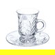 Al Saif Gallery Crystal Serving Set and Cups, 18 Pieces - Clear product image 2