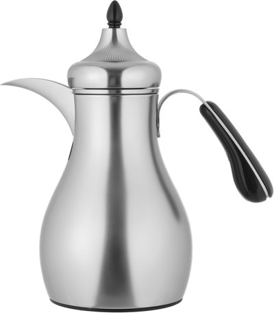 Al Saif Gallery Sama Thermos Set, 0.7/1 Liter, 2 Pieces, Inner Glass Container, Stainless Steel Outer Body - Silver product image 3