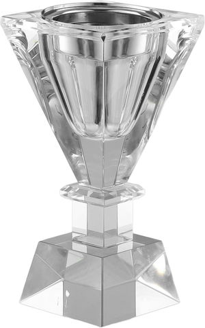 Al Saif Gallery Glass Incense Burner, 8.5x8.5x17 cm - Clear product image