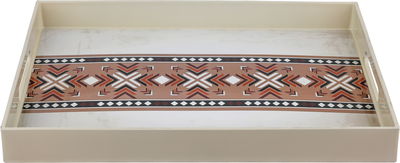 Al Saif Gallery Plastic Serving Tray, 40×30×4 cm, Rectangular - Multicolor product image 1