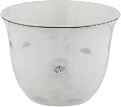 طقم فناجين قهوة سعودي بورسلان السيف غاليري، 12 قطعة - أبيض فضي product image 2