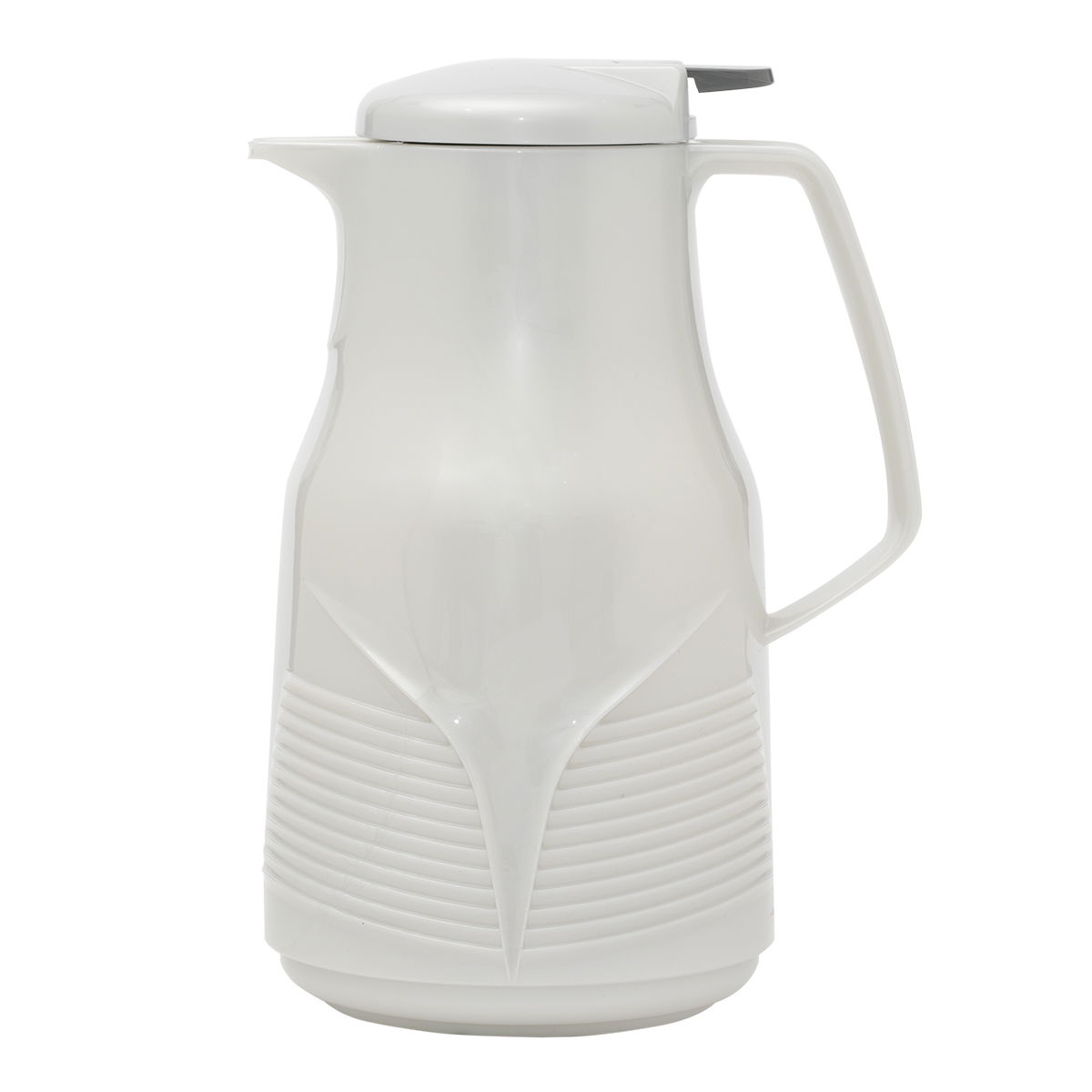 Rhinestone thermos, 1 liter, thermal glass inner shell, plastic outer shell - silver product image