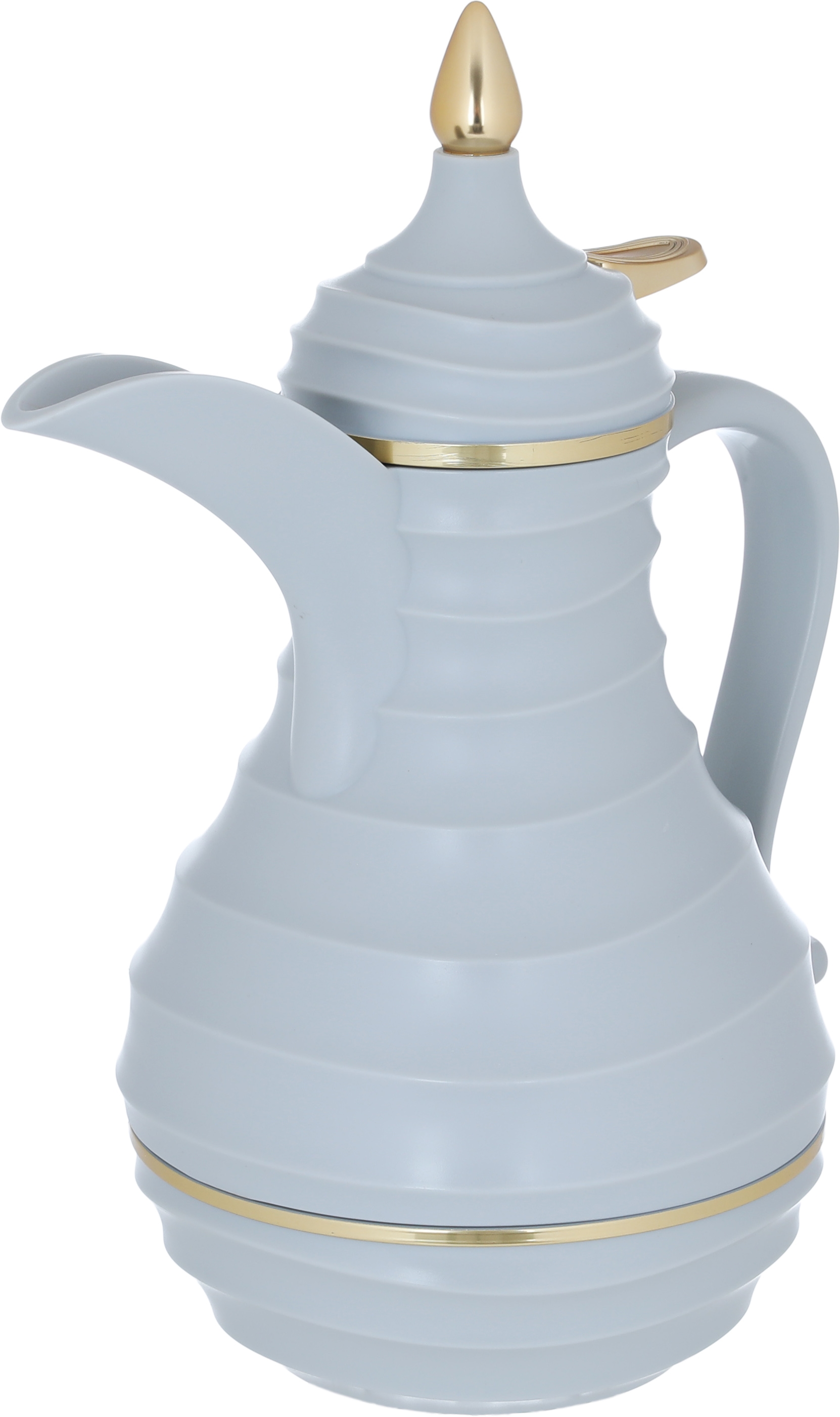 Al Saif Gallery Blanca thermos set, 1/0.75 liter, thermal glass inner container, plastic outer shell - light gray product image 7