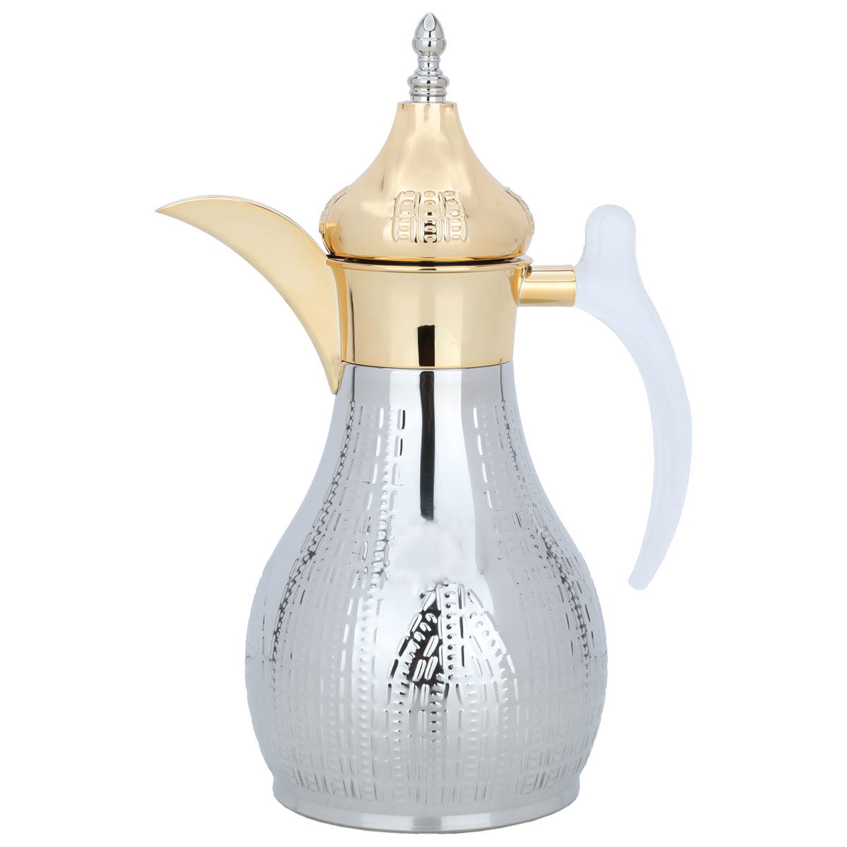 Al Saif Gallery Haila Thermos, 1.2 liters, steel inner case, steel outer case - silver product image