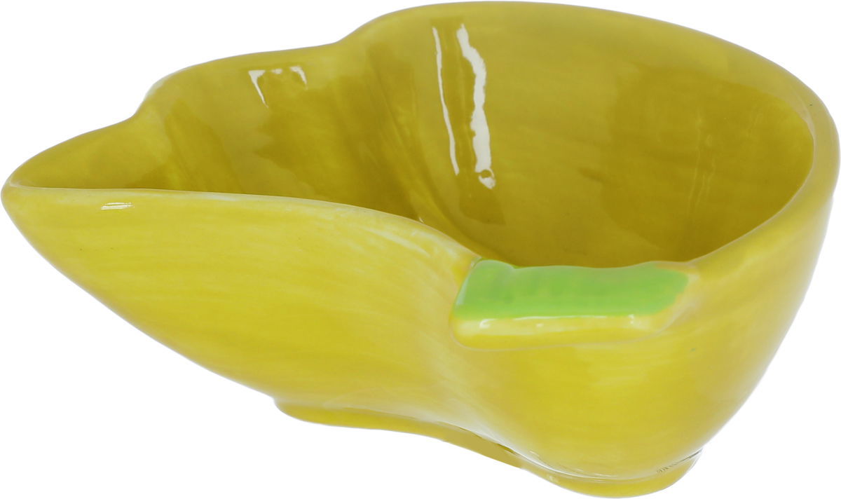 Al Saif Gallery porcelain serving plate, 10.6 x 9.5 x 4.3 cm, banana shape - yellow product image