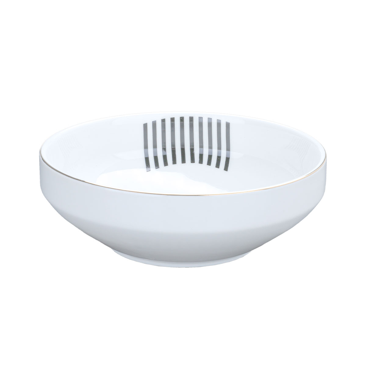 طقم تقديم سفرة بورسلان السيف غاليري، 24 قطعة - أبيض أسود product image 4