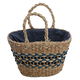Al Saif Gallery wicker thermos bag, 45 x 28 cm - brown blue product image 2