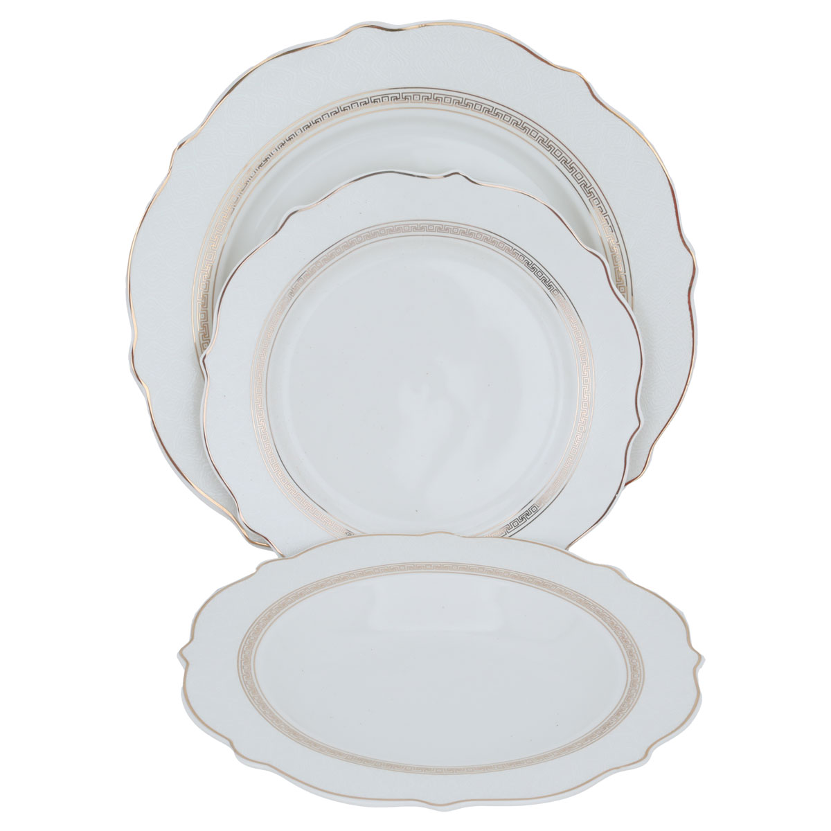طقم سفرة بورسلان السيف غاليري، دائري، 65 قطعة - أبيض product image 5