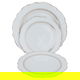 طقم سفرة بورسلان السيف غاليري، دائري، 65 قطعة - أبيض product image 5