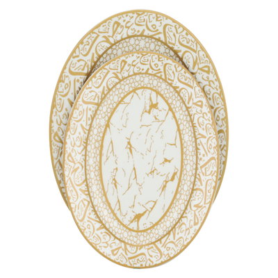 طقم سفرة بورسلان السيف غاليري، 45 قطعة - ابيض product image 5