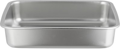 علبة تخزين ستانلس استيل الصحاح، 23x19x6 سم، غطاء بلاستيك، قفل - فضي شفاف product image 5