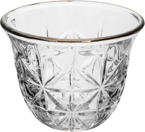 Al Saif Gallery Max glass coffee cup set, 60 ml, 6 pieces - transparent product image 2