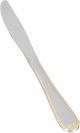 Al Saif Gallery steel knife set, 6 pieces, gold-silver pattern product image 5