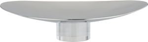Al Saif Gallery Stainless Steel Serving Stand, 30x25x7.3 cm, Acrylic Base - Silver product image 2