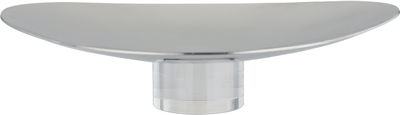 Al Saif Gallery Stainless Steel Serving Stand, 30x25x7.3 cm, Acrylic Base - Silver product image 2