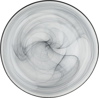 طقم تقديم سفرة زجاج زوجي هاند، 18 قطعة - رمادي شفاف product image 4