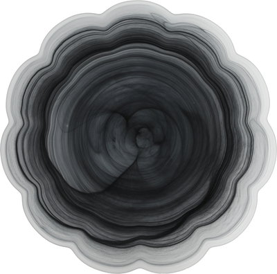 طقم تقديم سفرة زجاج زوجي هاند، 18 قطعة - رمادي شفاف product image 4