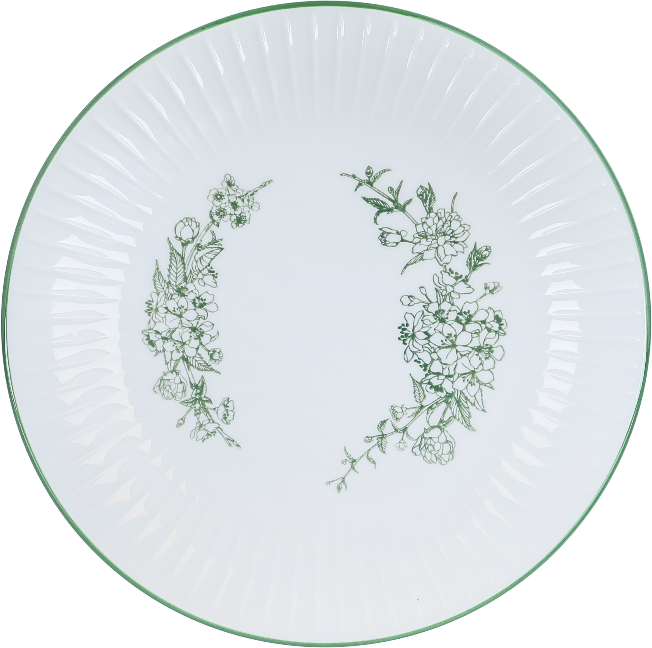 Al Saif Gallery Green Pattern Porcelain Dinner Set, 24 Pieces - White product image 4