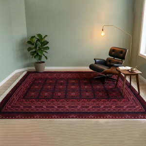 سجادة بوليستر سجادتي، 160×230 سم، نقشة همدان - أحمر product image