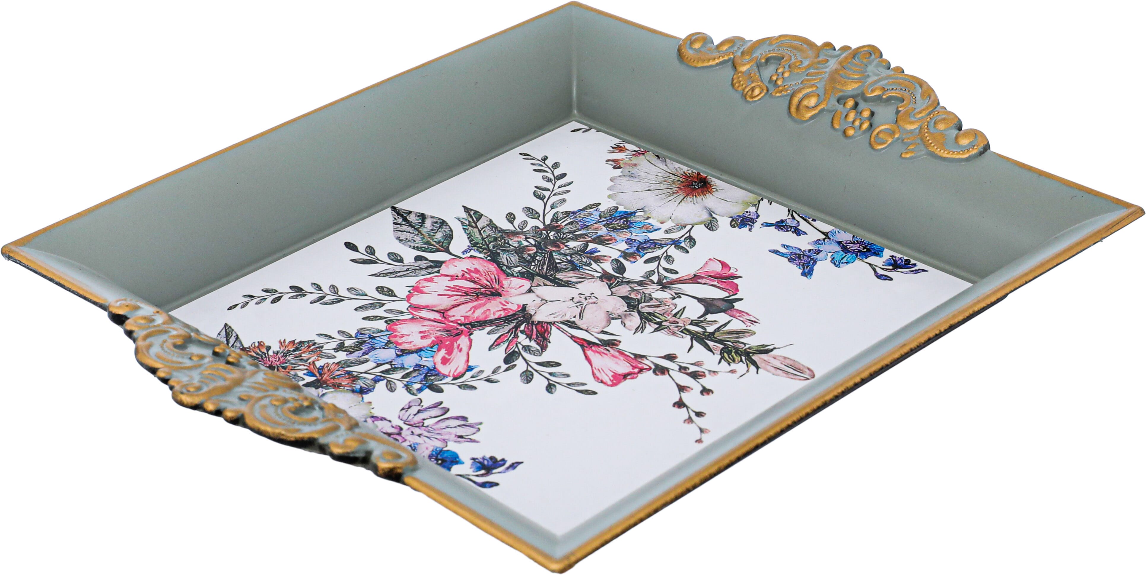 Al Saif Gallery Plastic Square Serving Plate, 20 X 20 X 3.4 Cm - Multi Color product image 2