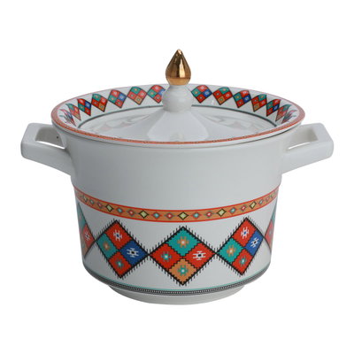 طقم شوربة بورسلان السيف غاليري، 15 قطعة - بنقش عسيري product image 3