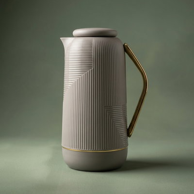 Glory Rawaa thermos, 1 liter, glass inner container, plastic outer shell - brown product image 1