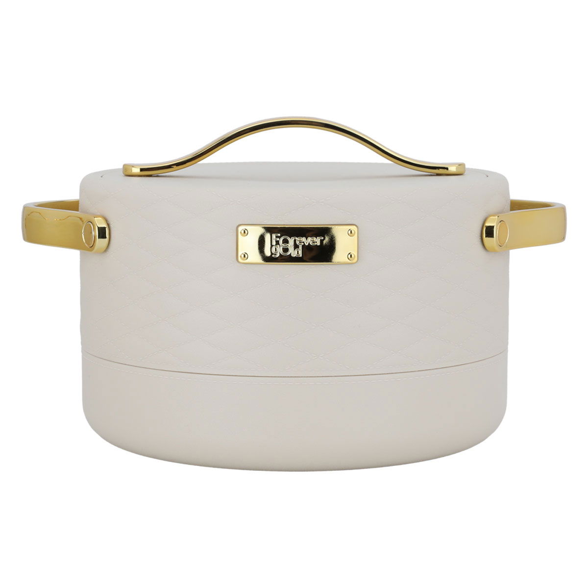 Kinda Al Saif Gallery steel container set, 3 pieces, 1.5, 2, 2.5 liters - beige product image 1