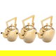 Al Saif Gallery Steel Jug Set, 3 Pieces - Gold product image 2